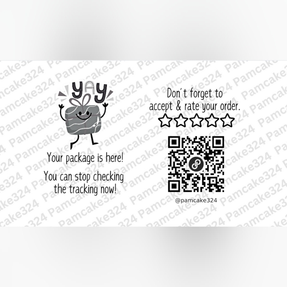 Handmade Thank You Customers Stickers 50 ct - Picture 9 of 11